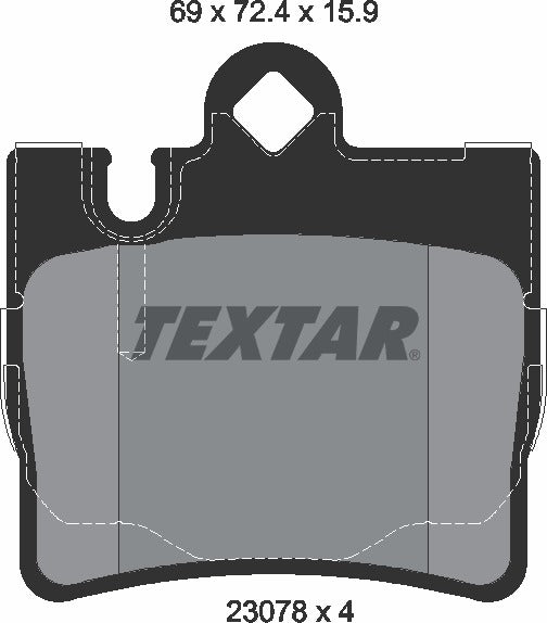 Textar Brake Pad Set - 2307801