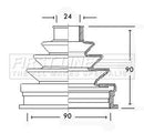 First Line Cv Joint Boot Kit Part No -FCB2240