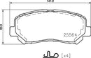 Mintex Brake Pad Set fits -Jeep MDB3788 (also fits other vehicles)