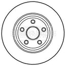 Borg & Beck Brake Disc Single Part No -BBD6005S