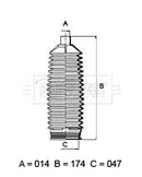 Borg & Beck Steering Gaiter Kit Part No -BSG3459