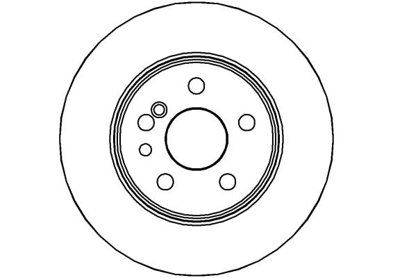 Disctech Brake Disc - Fits Mercedes-benz - ABD3528 - Rear Axle