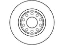 Disctech Brake Disc - Fits Audi, Citroën - ABD2849 - Rear Axle