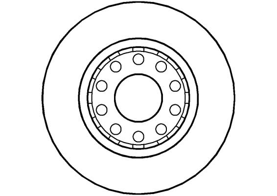 Disctech Brake Disc - Fits Audi, Citroën - ABD2849 - Rear Axle