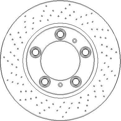 Disctech Brake Disc - Fits Porsche - ABD4005 - Front Axle Left