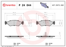Brembo Brake Pad Set - P24044