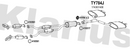 Klarius TY784J - Box With Tail Pipe  - Fits Lexus IS250 II 2.5