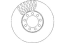 Disctech Brake Disc - Fits Iveco, Toyota - ABD3113 - Front Axle