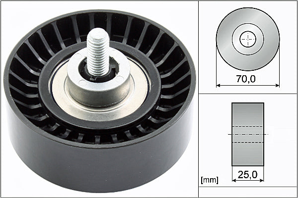 INA Deflection/Guide Pulley - V-Ribbed Belt - Part No - 532065510