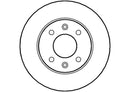 Disctech Brake Disc - Fits Audi, Renault - ABD2652 - Front Axle