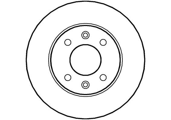 Disctech Brake Disc - Fits Audi, Renault - ABD2652 - Front Axle
