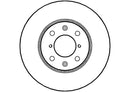 Disctech Brake Disc - Fits Opel, Toyota - ABD2165 - Front Axle