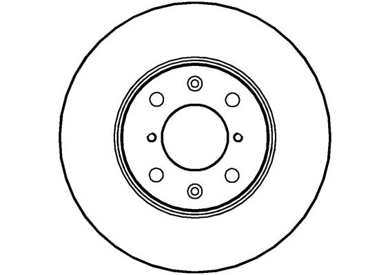 Disctech Brake Disc - Fits Opel, Toyota - ABD2165 - Front Axle