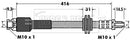 Borg & Beck Brake Hose Part No -BBH7425
