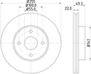 Mintex Brake Discs fits - V315:5 MDC2215 (also fits other vehicles)