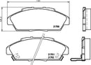 Mintex Brake Pad Set fits -Honda MDB1510 (also fits other vehicles)