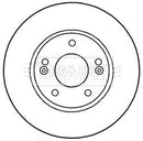 Borg & Beck Brake Disc Pair Part No -BBD5313