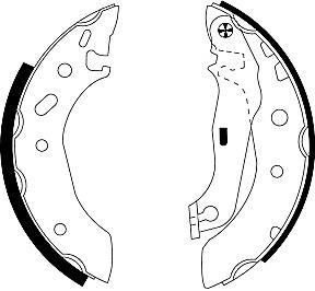 Mintex Brake Shoes fits -Ford Mazda MFR453 (also fits other vehicles)