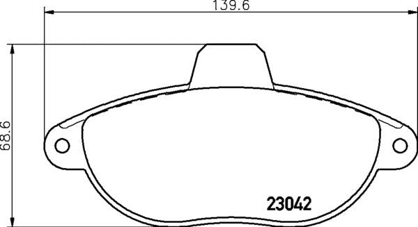 Citroën Fiat Peugeot Brake Pad Set - Padtech PAD1815