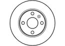 Disctech Brake Disc - Fits Citroën, Opel - ABD2776 - Rear Axle