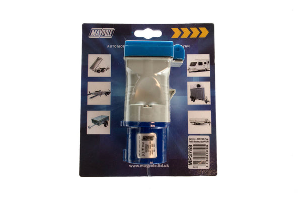 Maypole 230V Plug To BS Socket Adapter 16A