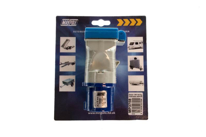 Maypole 230V Plug To BS Socket Adapter 16A