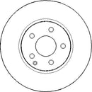 Disctech Brake Disc - Fits Ford, Mercedes-benz - ABD3280 - Front Axle