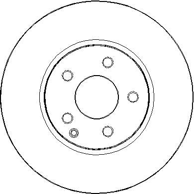 Disctech Brake Disc - Fits Ford, Mercedes-benz - ABD3280 - Front Axle