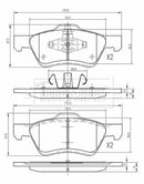 Borg & Beck Front Brake Pad Set -BBP2608