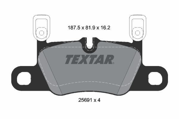 Textar Rear Brake Pad Set - 2569103
