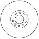 Borg & Beck Brake Disc Single Part No -BBD5969S