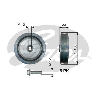 Gates - TVD1008A Torsional Vibration Damper Kit