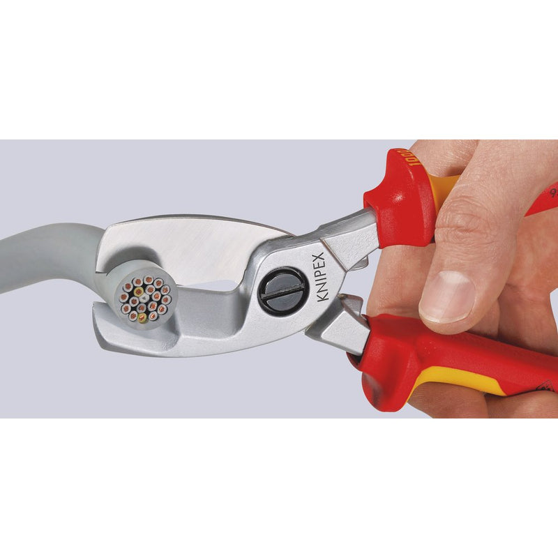 Draper KNIPEX 95 16 200 SB VDE Insulated Cable Shears, 200mm