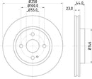 Mintex Brake Discs fits -Ford Mazda V300:5 MDC2042 (also fits other vehicles)