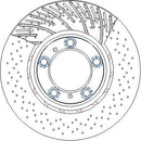 Disctech Brake Disc - Fits Porsche - ABD3998 - Front Axle Right