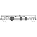 Borg & Beck Brake Hose  - BBH6657 fits Ford Focus I 98-05