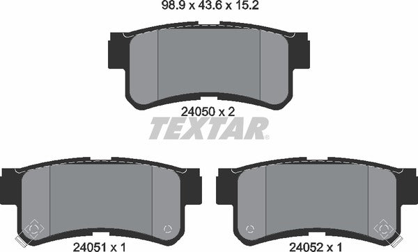 Textar Brake Pad Set - 2405001