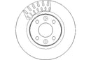 Disctech Brake Disc - Fits Chevrolet, Dacia - ABD2201 - Front Axle