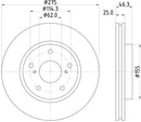 Mintex Brake Discs fits - V316:5 MDC2285 (also fits other vehicles)