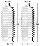 First Line Steering Gaiter Kit Part No -FSG3326