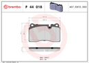 Brembo Brake Pad Set - P44018