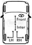 Borg & Beck Brake Cable- RH Rear -BKB2044