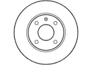 Disctech Brake Disc - Fits Ford, Opel - ABD2661 - Front Axle
