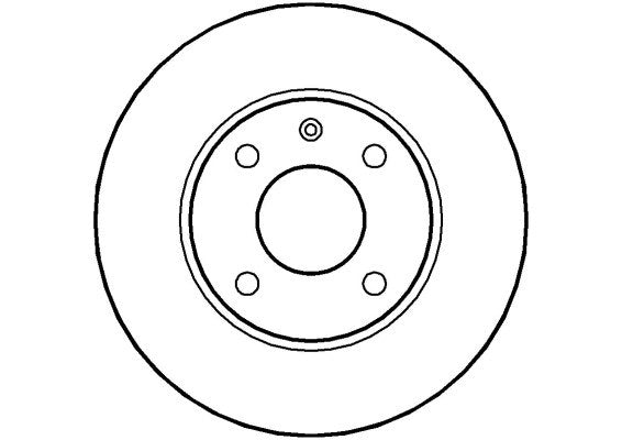 Disctech Brake Disc - Fits Ford, Opel - ABD2661 - Front Axle