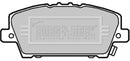 Borg & Beck Front Brake Pad Set -BBP1986