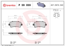Brembo Brake Pad Set - P59059