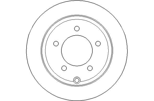 Disctech Brake Disc - Fits Chrysler - ABD3034 - Rear Axle