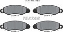 Textar Brake Pad Set - 2329601