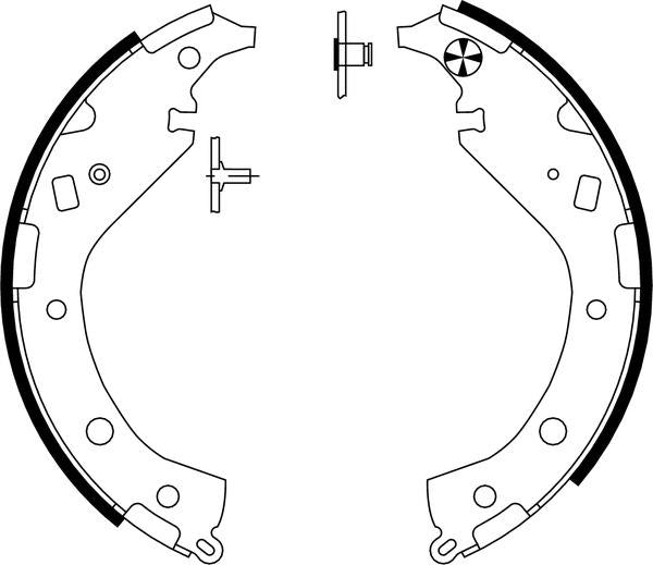 Mintex Brake Shoes fits -Toyota MFR547 (also fits other vehicles)