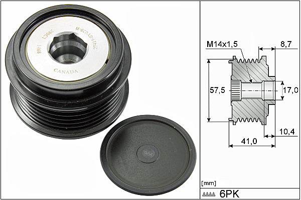 INA Alternator Freewheel Clutch - Part No - 535028210